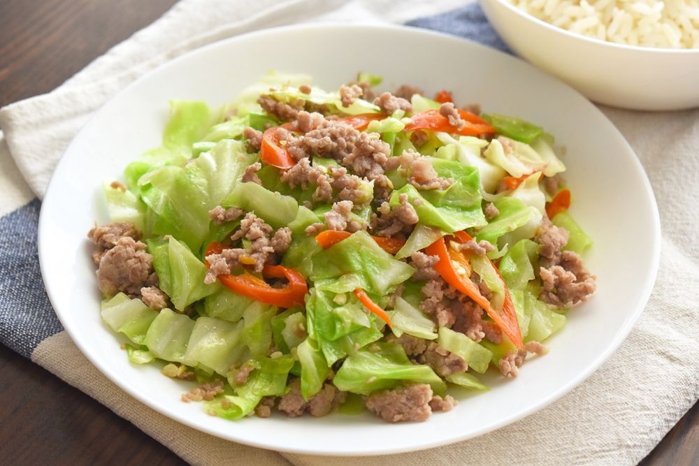 ผัดผักกาดขาวใส่หมูสับและพริกสด เมนูผัดผักทำง่าย อร่อยได้ทุกมื้อที่บ้าน