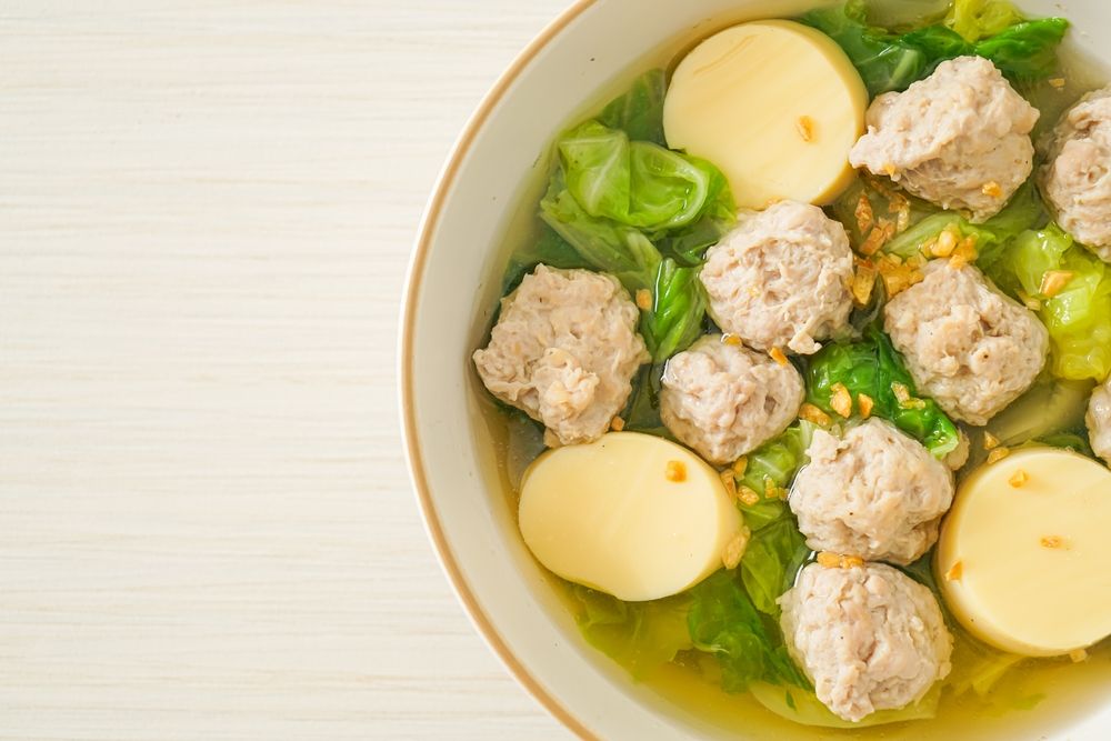 แกงจืดเต้าหู้หมูสับผักกาดขาว น้ำซุปใสแจ๋ว