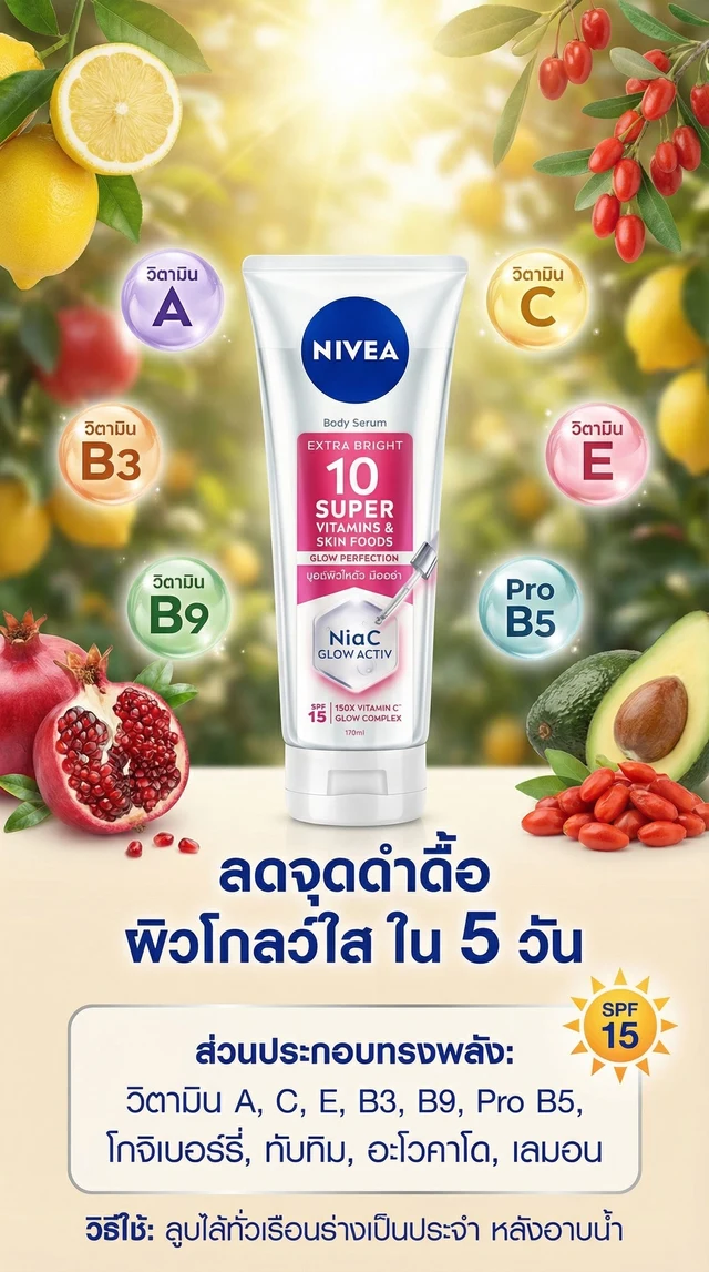 นีเวียเซรั่ม 10ซูเปอร์วิตามิน 170 มล