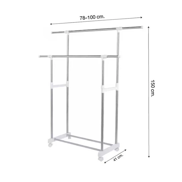 LOTUSS STAINLESS STEEL GARMENT RACK