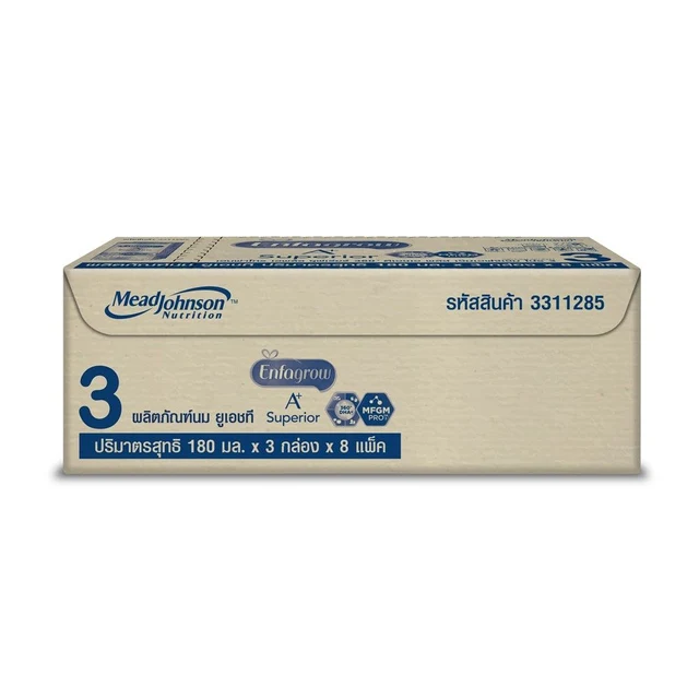 ENFAGROW A PLUS UHT MILK SUPERIOR 3 180 ML PACK 24
