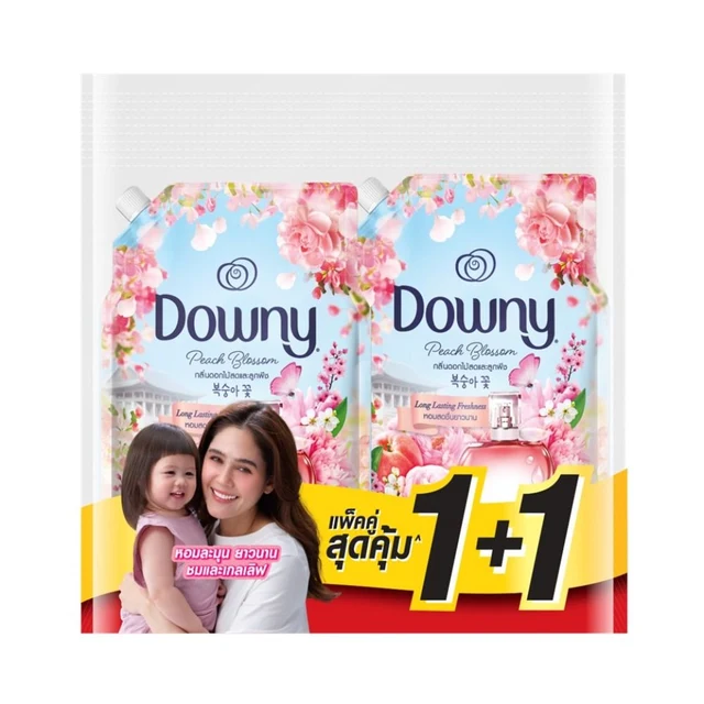 DOWNY FABRIC SOFTENER PEACH BLOSSOM 1000 ML. PACK 2