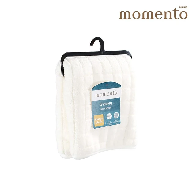 MOMENTO CORAL TOWEL WHITE 15X30 INCH