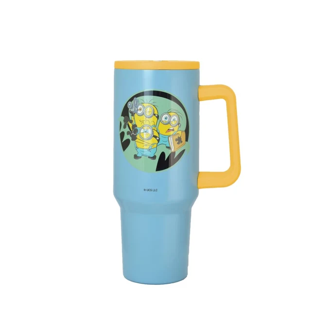 STAINLESS TUMBLER MINIONS GRAY 1200 ML