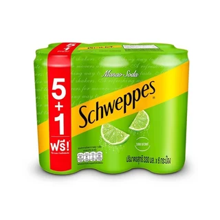 ชเวปส์เครื่องดื่มมะนาวโซดา 330มล.X6