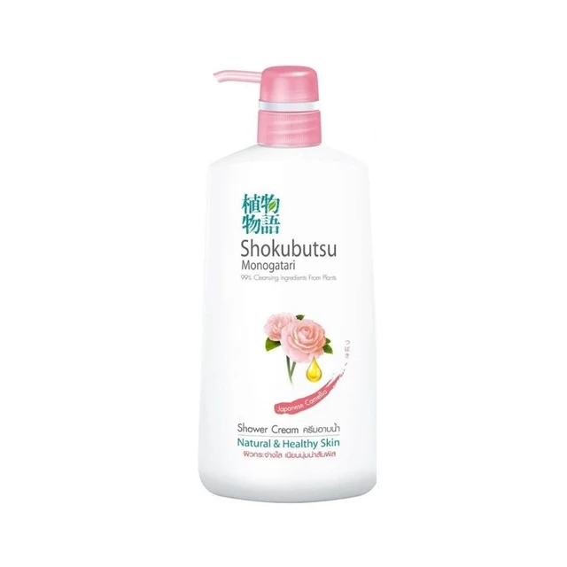 SHOKUBUTSU SHOWER CREAM CAMELLIA 400 ML.