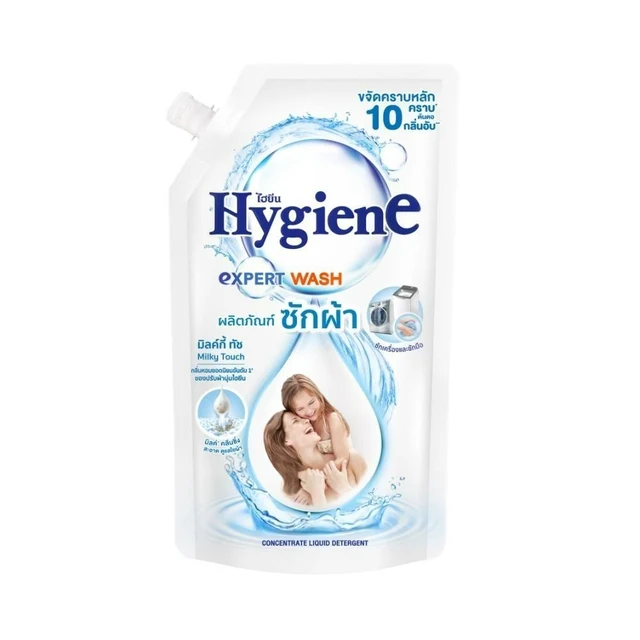 ไฮยีน น้ำยาซักผ้า มิลค์กี้ ทัช 600 มล.