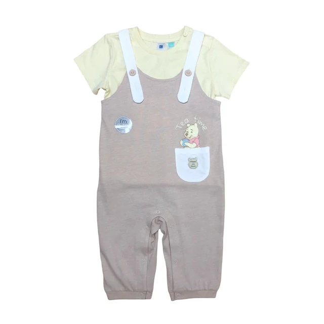 MESTYLE DISNEY เอี๊ยมพร้อมเสื้อ POOH สีน้ำตาล ไซซ์ 3-6