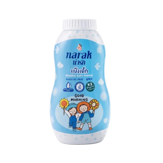 น่ารัก แป้งเด็ก ออร์แกนิก กู๊ดมอร์นิ่ง 150 กรัม