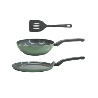 FACKELMANN PAN SET 24+26CM + SPATULA