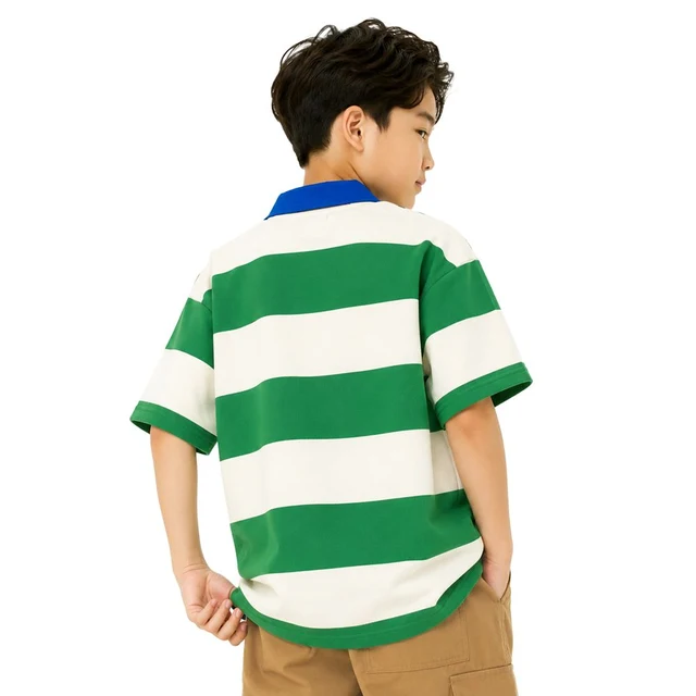 MESTYLE POLO PRINTED PREPPY SPORT GREEN SIZE 7