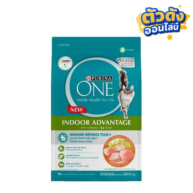PURINA ONE ADULT INDOOR CHICKEN 380G