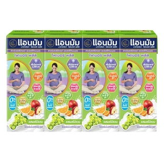 แอนมัม นมเปรี้ยวยูเอชที รสผลไม้รวม 180 มล. แพ็ค 4