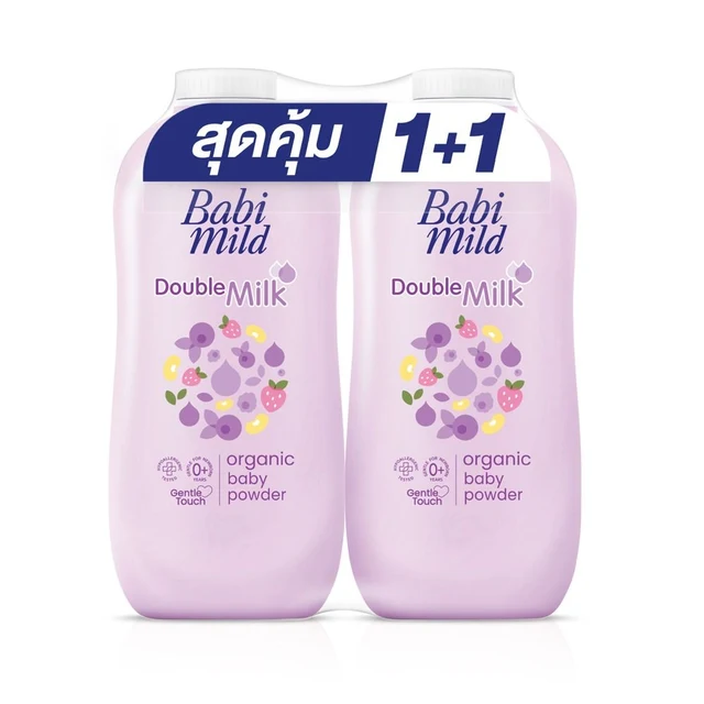 BABI MILD POWDER DOUBLE MILK 350G.PACK 2