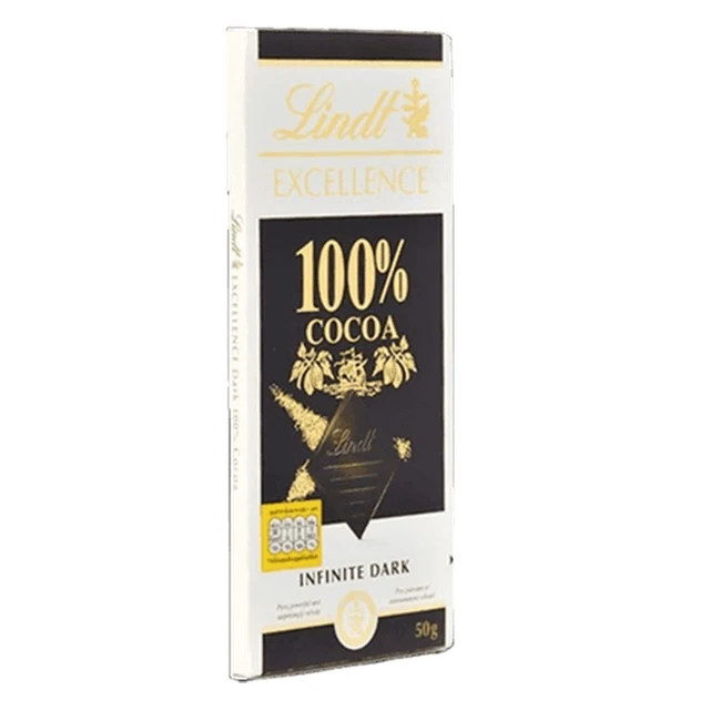 LINDT EXCELLENCE 100% COCOA 50 G.