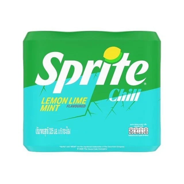 SPRITE CHILL LEMON MINT 325 ML PACK 6