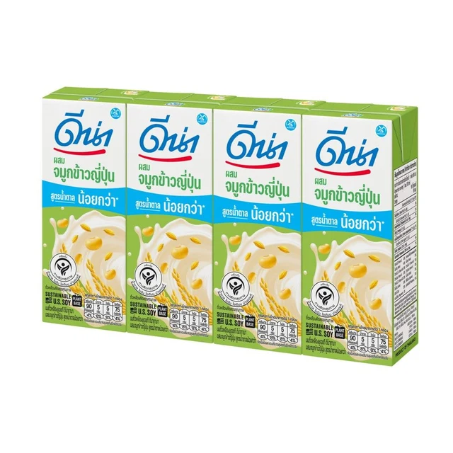 DNA UHT SOY MILK JAPANESE RICE LOW SUGAR 180 ML PACK 4