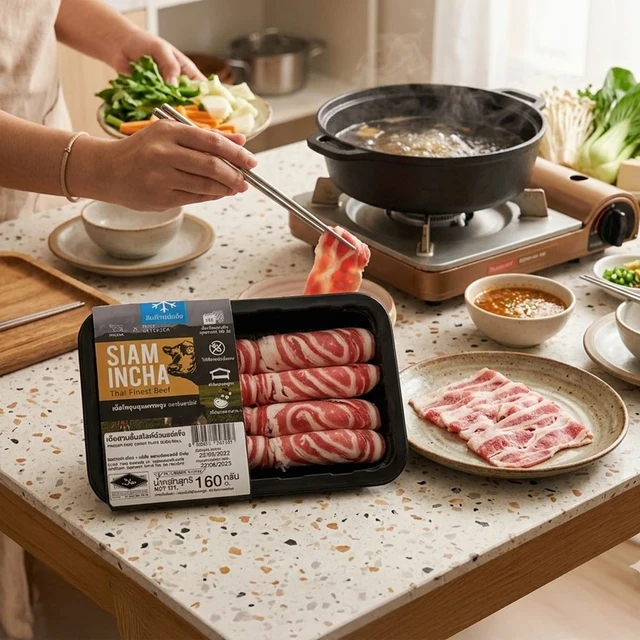 INCHA BEEF FROZEN SHORT PLATE SLICER OLL SHABU 160 G