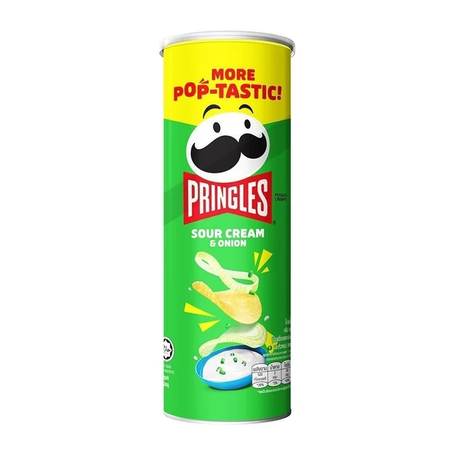 PRINGLES SOUR CREAM AND ONION 102 G.
