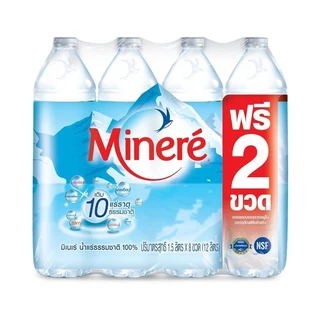 MINERE MINERAL WATER 1500 ML. PACK 6 FREE 2