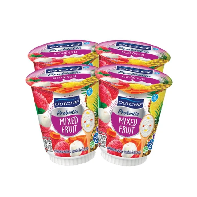 DUTCHIE YOGHURT WITH MIX FRUIT 125 G PACK 4