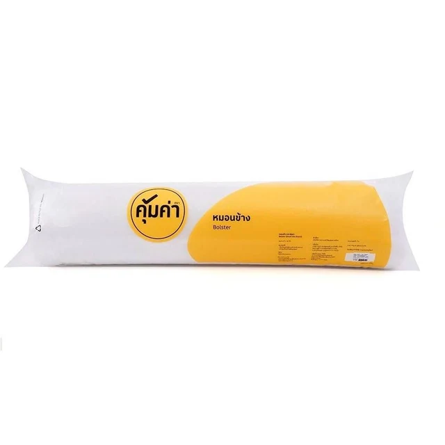 KHUM KHA BOLSTER POLY FABRIC WHITE 27X40