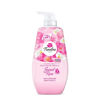 12PLUS SHOWER CREAM ROSE 400 ML.X2