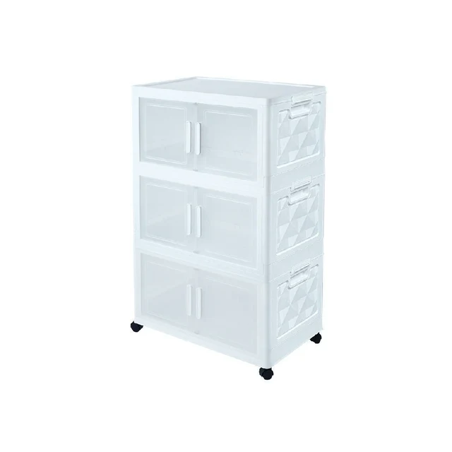 3TIER FOLDABLE STORAGE WHITE A3-2991