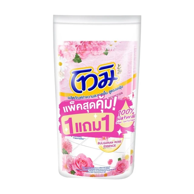 โทมิ น้ำยาถูพื้น เนเชอรอลชมพู 550มล. 1+1