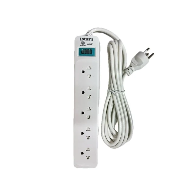 LOTUSS PLUG 5 SOCKET 1 SWITCH 3M LT513