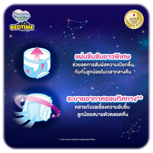 มามี่โพโค แพ้นท์ เบดไทม์ ไซซ์ XL 36 ชิ้น