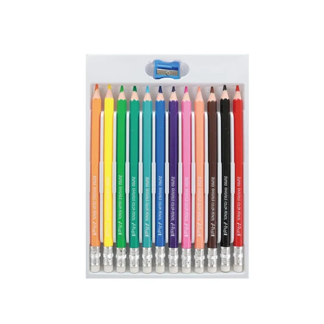 I-PAINT COLORED PENCILS JUMBO ERASABLE 12 COLORS