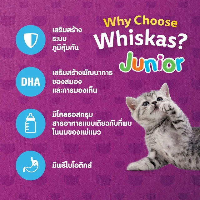 WHISKAS JUNIOR OCEANFISH FLAVOR WITHMILK