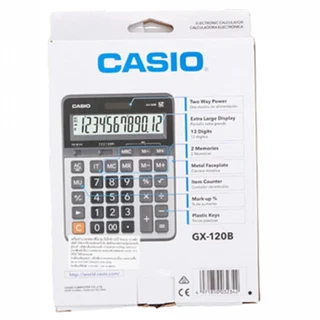 คาสิโอ เครื่องคิดเลข GX-120B (12หลัก)