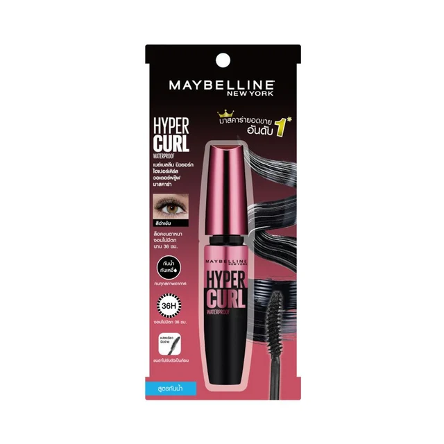 MAYBELLINE VOL EXP HYPERCURL MASCARA WP BLACK