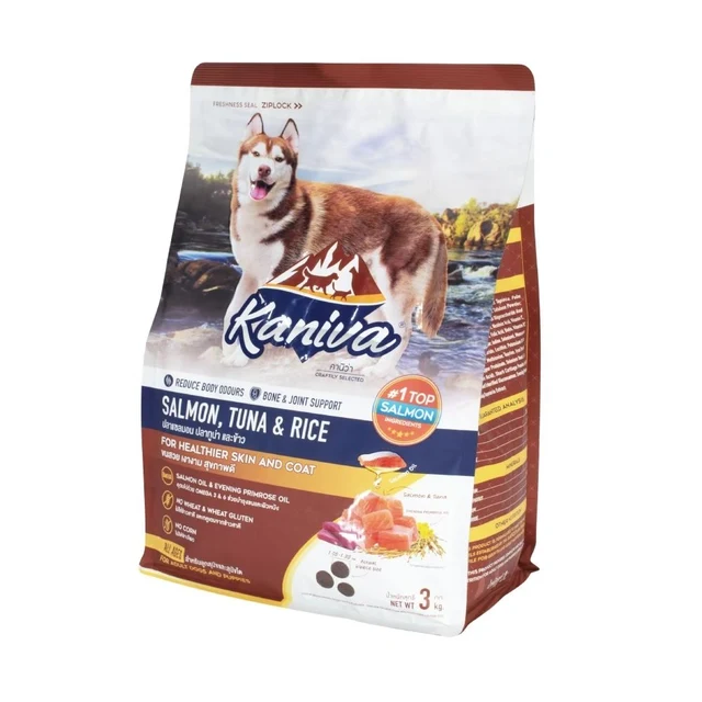 KANIVA DOG FOOD SALMON TUNA AND RICE 3 KG