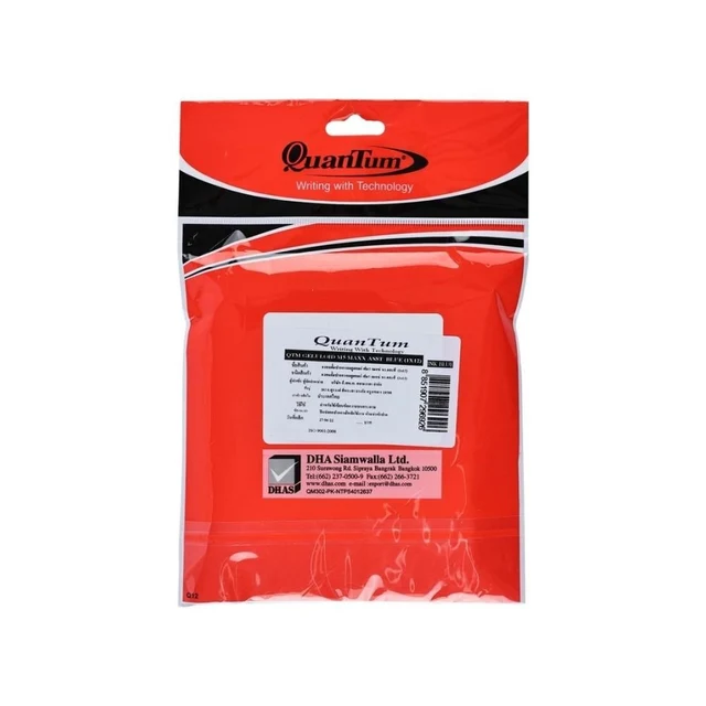 QUANTUM GELLULOID 0.5 BLUE PACK12(ASSORTED)