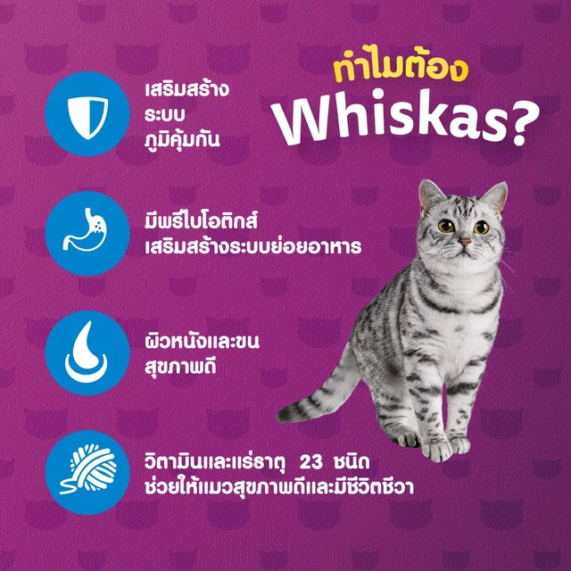 WHISKAS POCKETS DRY OCEAN FISH 7 KG.