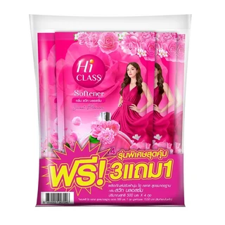 ไฮคลาส น้ำยาปรับผ้านุ่มสวีทบลอสซั่ม 500 มล. แพ็ค 3+1