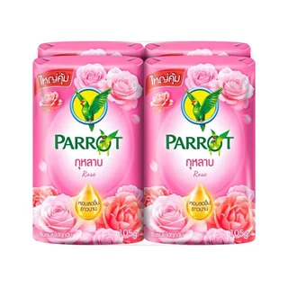 พฤกษานกแก้วสบู่กลิ่นกุหลาบ 105ก.X4