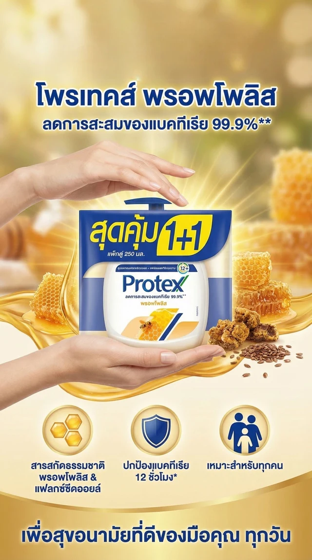 PROTEX HAND SOAP PROPOLIS 250ML.X2