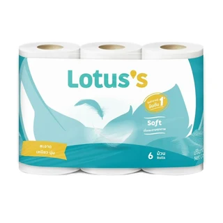 LOTUSS SOFT TOILET TISSUE 6ROLLS