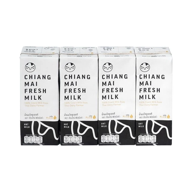 CHIANGMAI FRESH MILK UHT MILK PLAIN 180 ML PACK 4