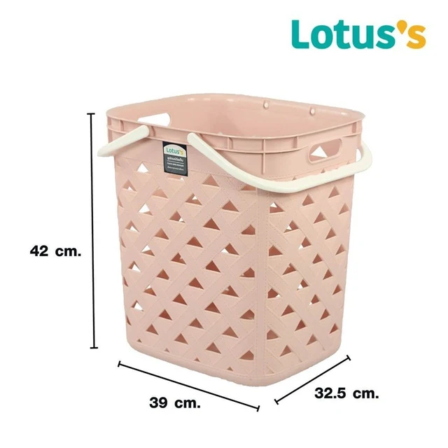 LOTUSS LAUNDRY BASKET PINK