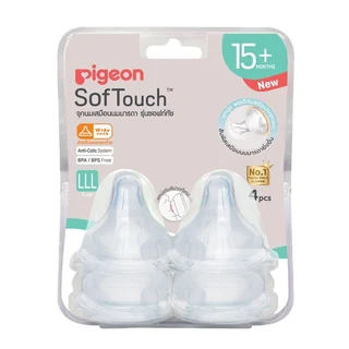 PIGEON พีเจ้นจุกนมเสมือน ซอฟท์ทัช ไซส์ LLL X4