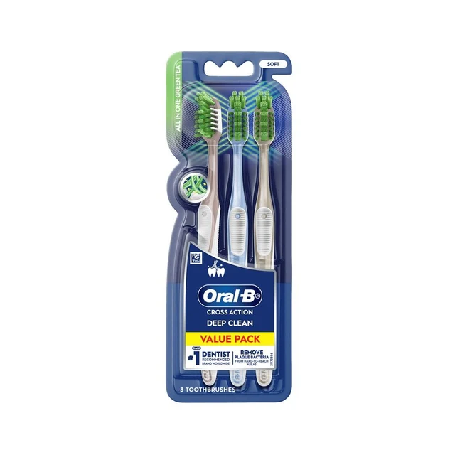 ORAL-B PRO-HEALTH GREEN TEA X3
