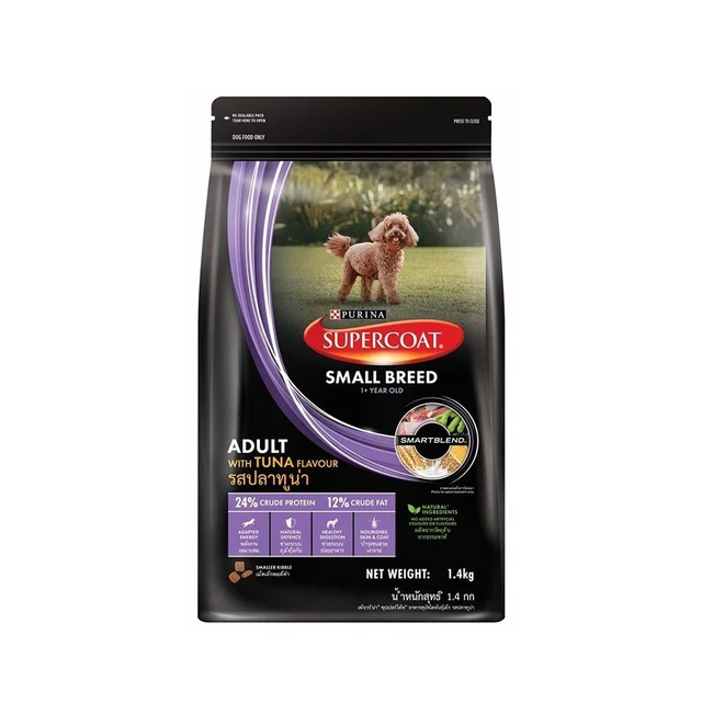 SUPERCOAT ADULT SMALL BREED TUNA 1.4 KG.