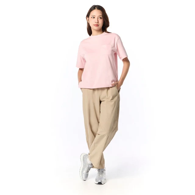 MESTYLE เสื้อยืด AIRLITE สีพื้น สีชมพู ไซซ์ L