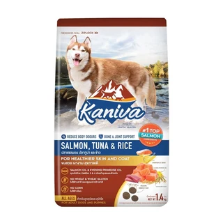 KANIVA DOG FOOD SALMON TUNA AND RICE 1.4 KG