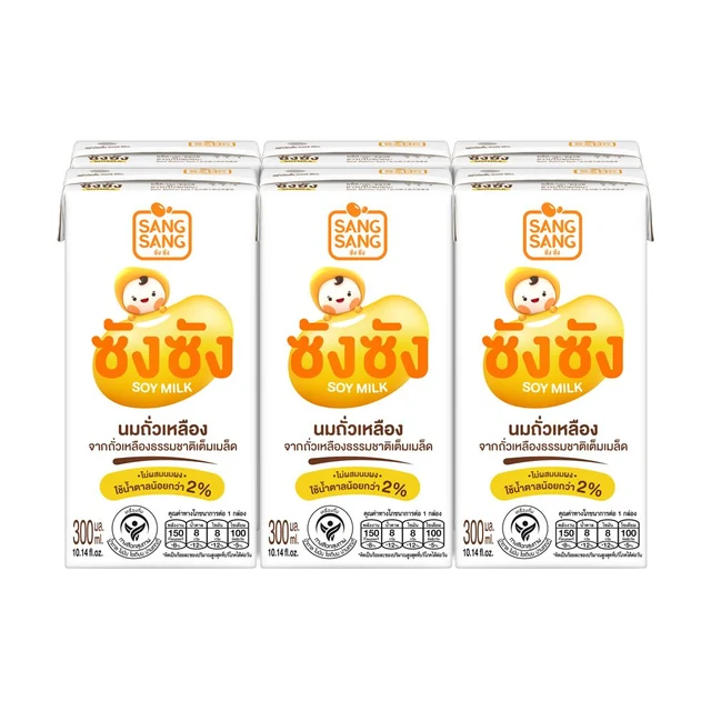 SANG SANG UHT SOY MILK 300 ML PACK 6